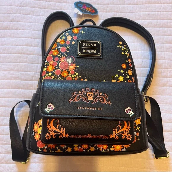 Loungefly | Bags | Coco Pixar Loungefly Black Backpack  display picture 3